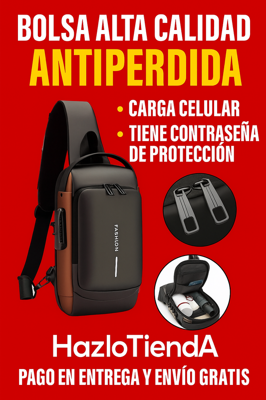 Bolso Bandolera antirrobo Hazlolatienda- COMPRA UNO Y LLÉVATE 2 GRATIS 🏷️